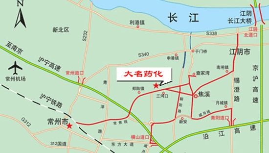 奇乐机械（大名药化）地图